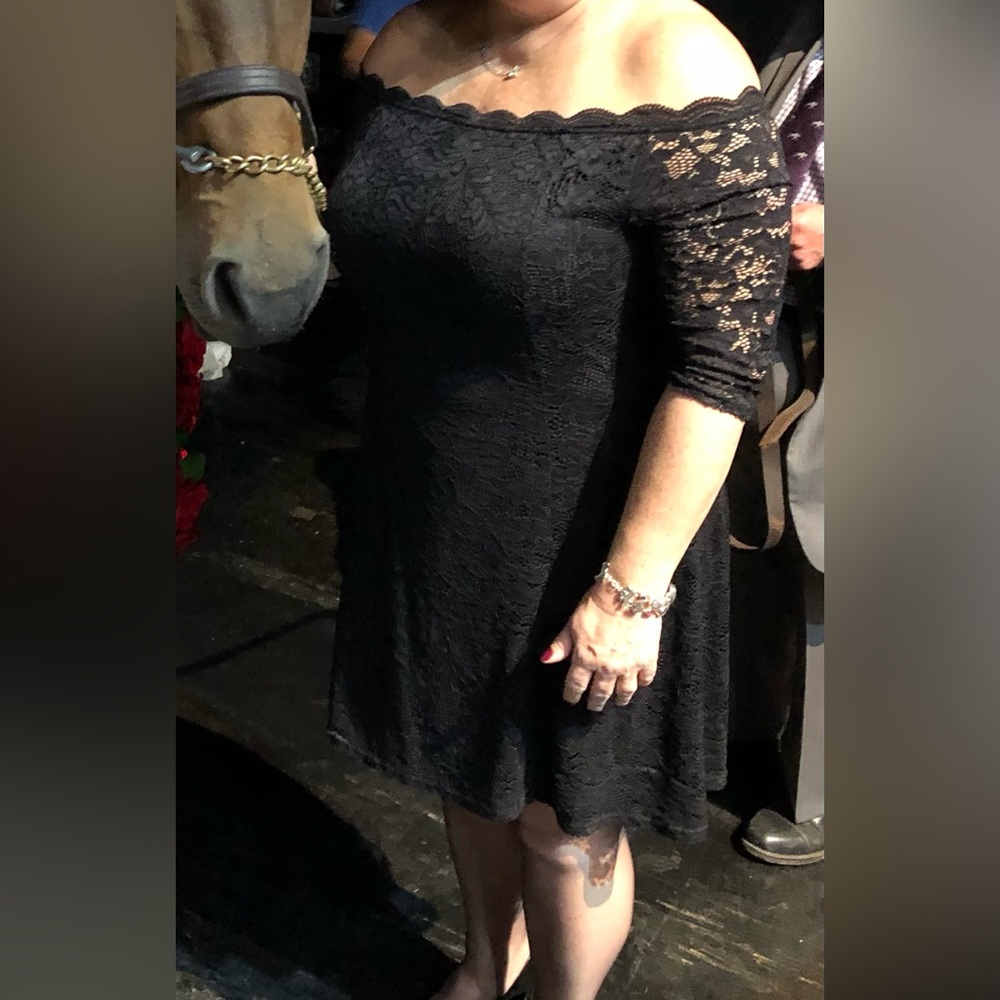 Black Lace Dress, Size 14, EUC, worn once, purchased from Nordstrom